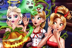 Принцессы и Хеллоуин - Disney Spooky Cabin Hallowwen